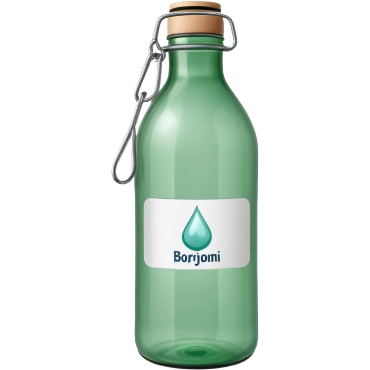 Borjomi water bottle emoji with label emoji