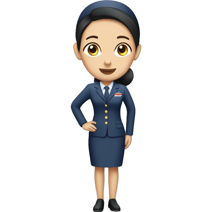  flight attendant thai emoji