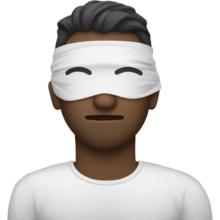 A man have mask and sleeping on bed emoji