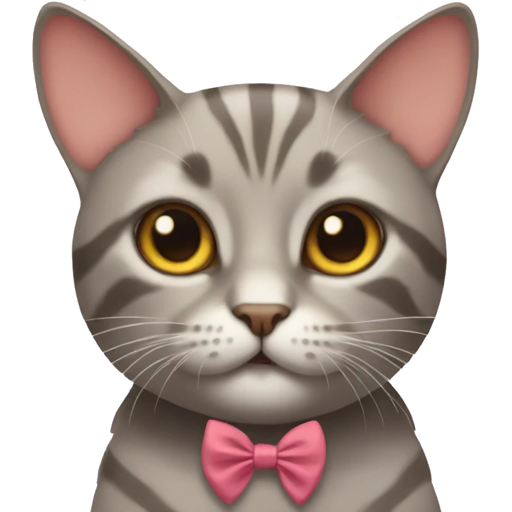 Cat with a bow emoji