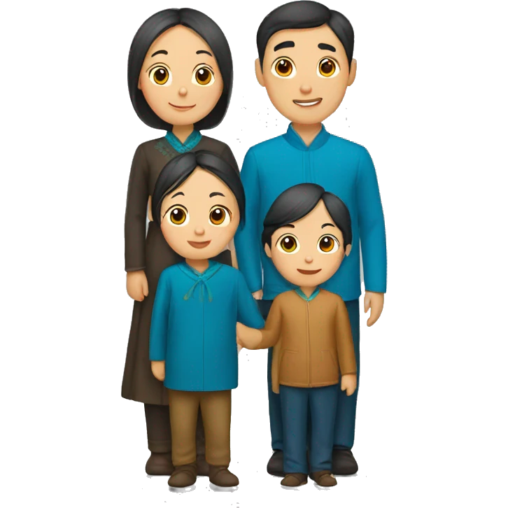 Kazakh family emoji