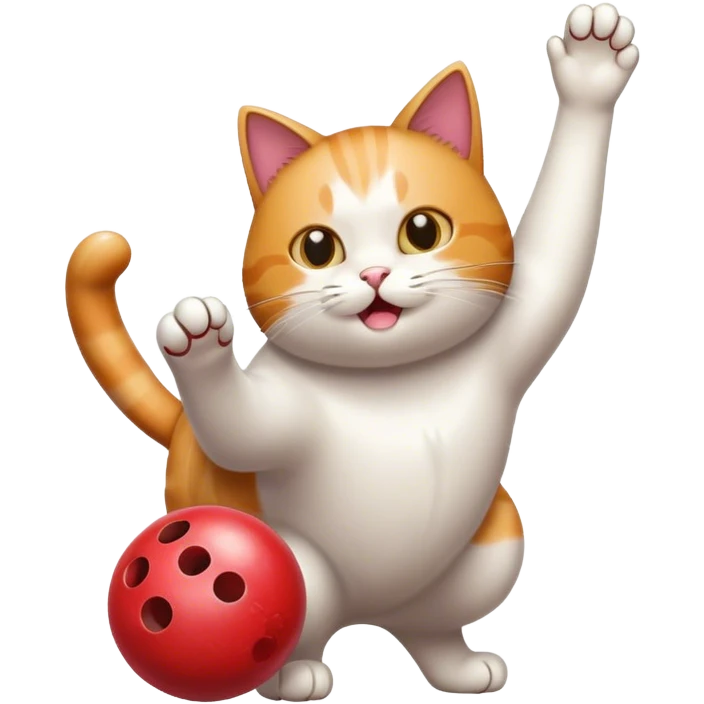 Cat bowling  emoji