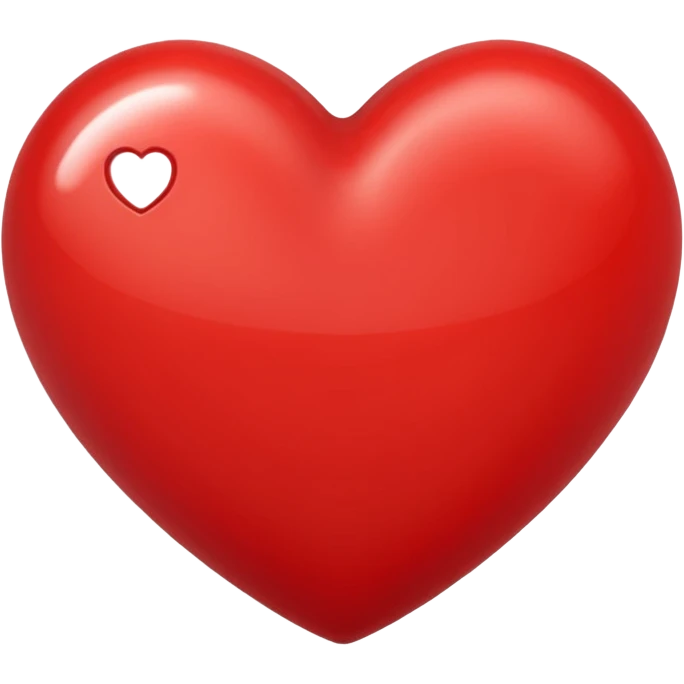 Create a heart (love) reaction emoji for a new social media app emoji