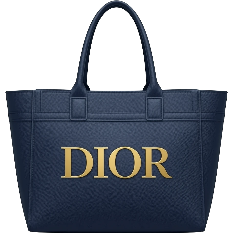 blue dior tote bag emoji