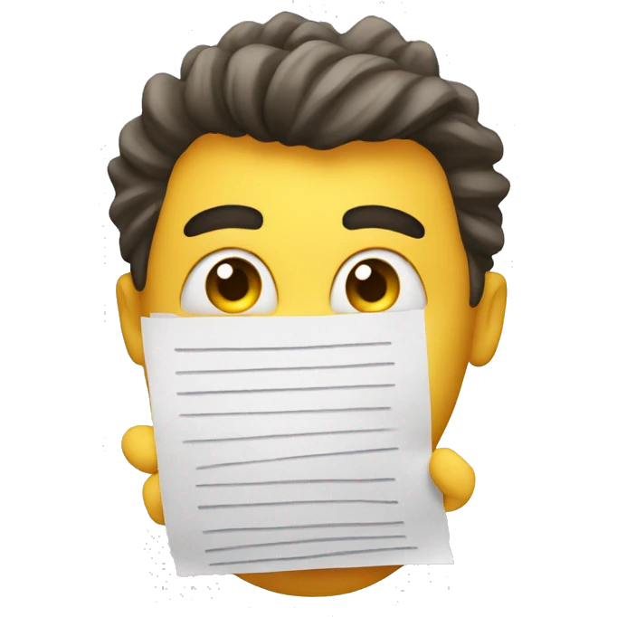 fear with documents emoji
