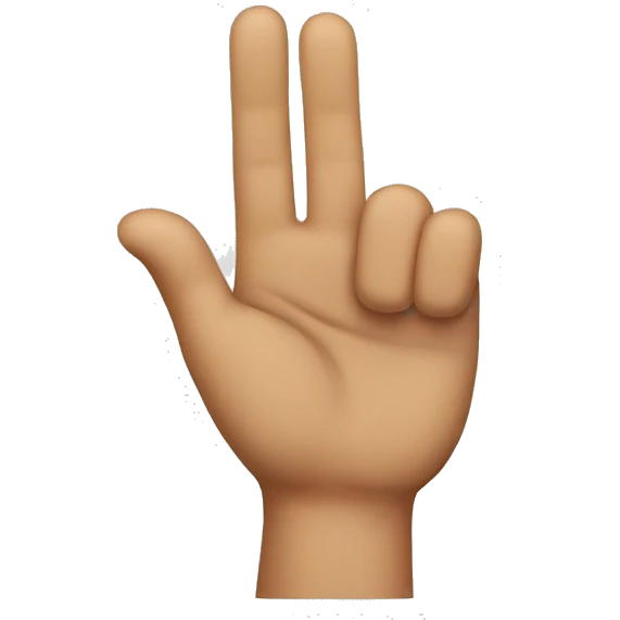 Fingers crossed emoji