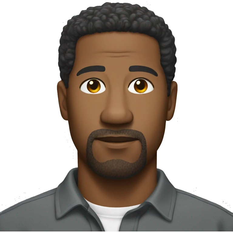denzel washington wearing shirt emoji