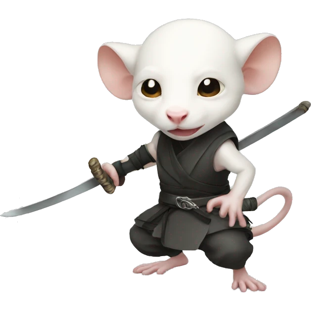 Albino rat ninja  emoji