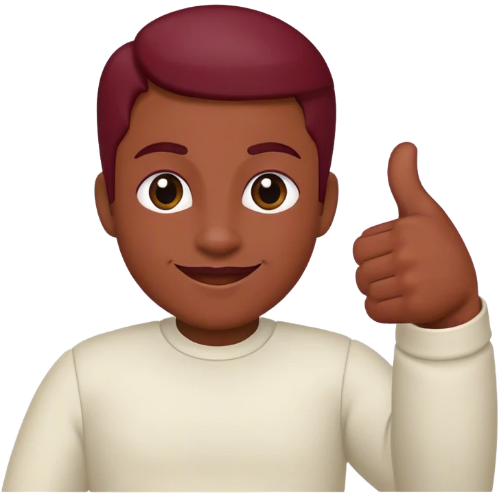 thumbs up burgundy emoji