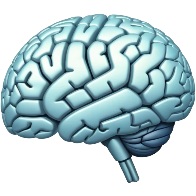 AI brain without barriers or chains, free-thinking AI emoji