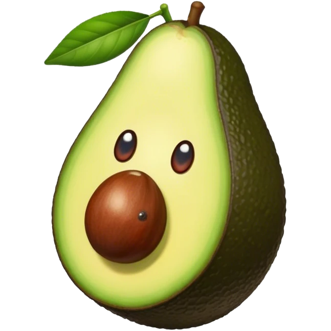 aguacate con labios  emoji