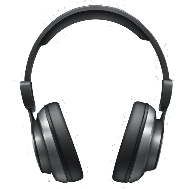 Headphones with bow  emoji
