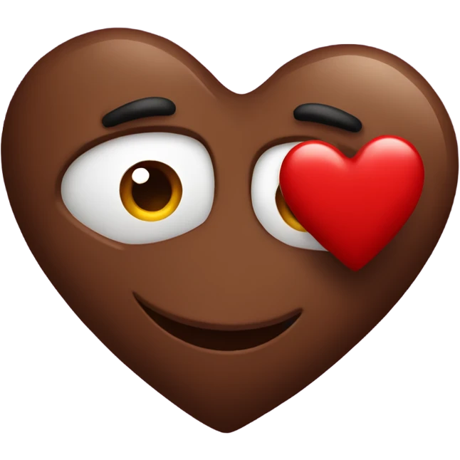Corazón con chocolate  emoji