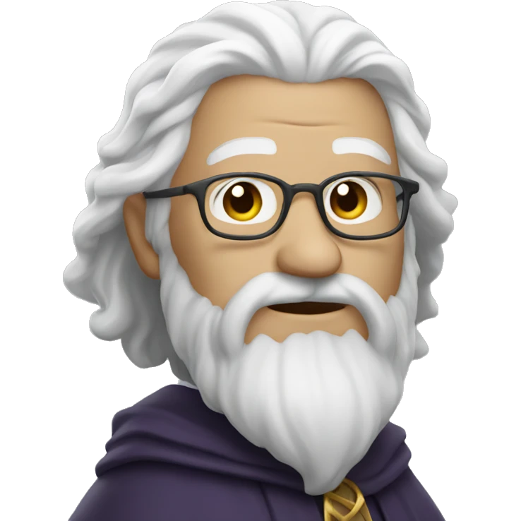 A wizard with white hair  emoji