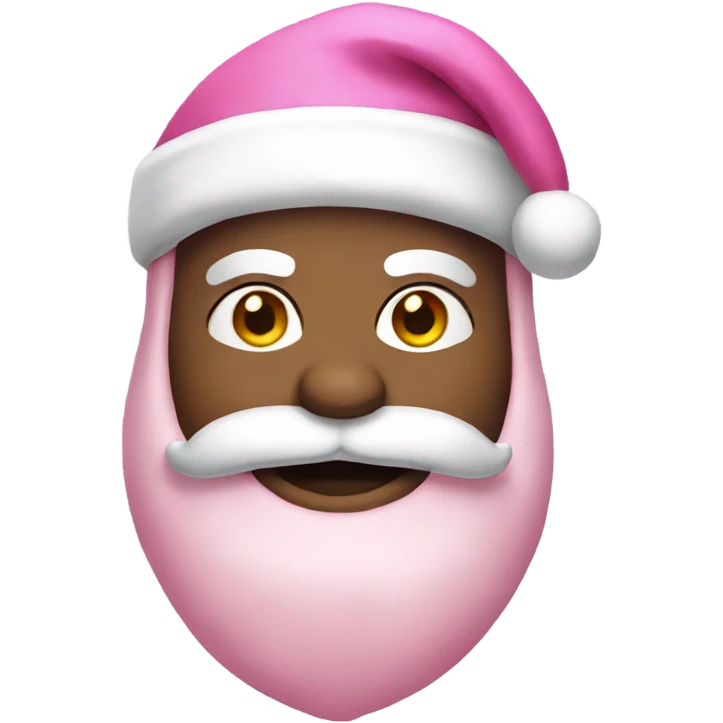 Pink Santa emoji