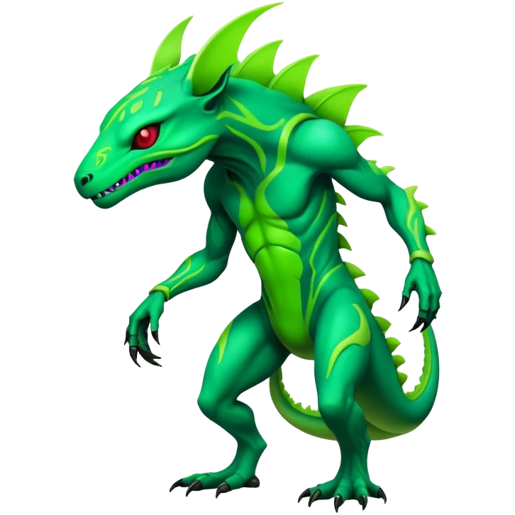  futuristic lush cool edgy neon Fionbri-Vernid-ET-creature (full body) emoji
