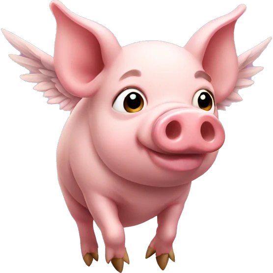 pig with wings emoji