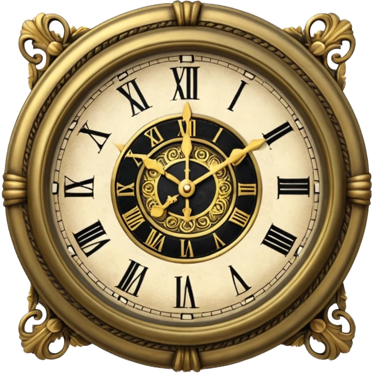 vintage clock emoji