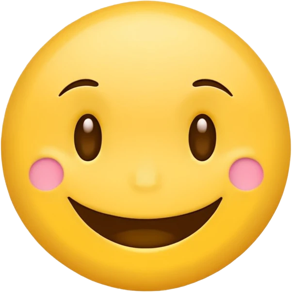 Create a hand drawn style Smile reaction emoji for a new social media app emoji