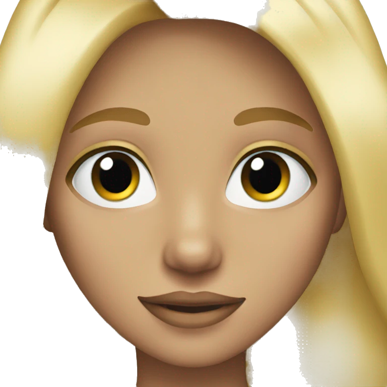 blonde pretty girl  emoji