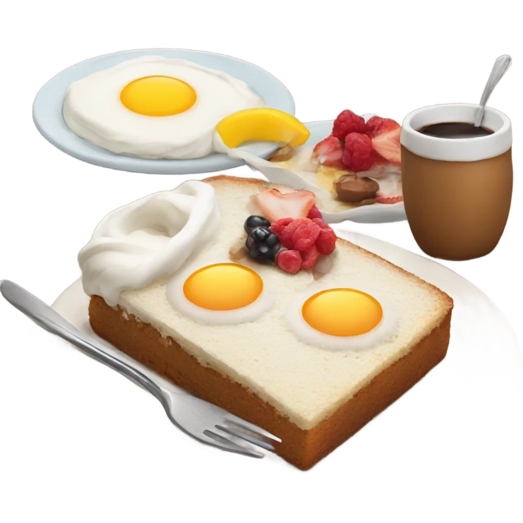 cake breakfast  emoji