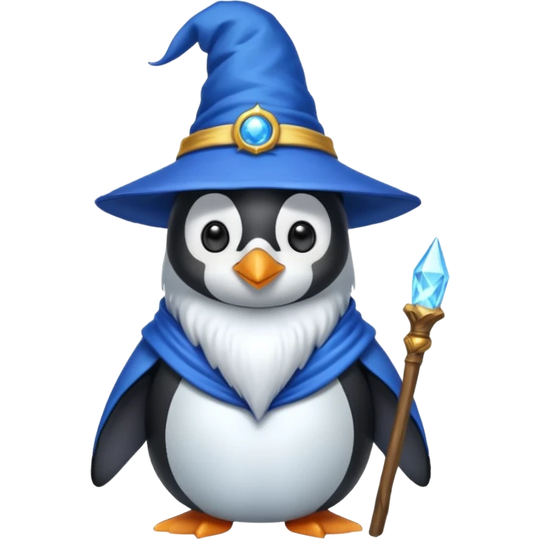 Penguin Wizard emoji