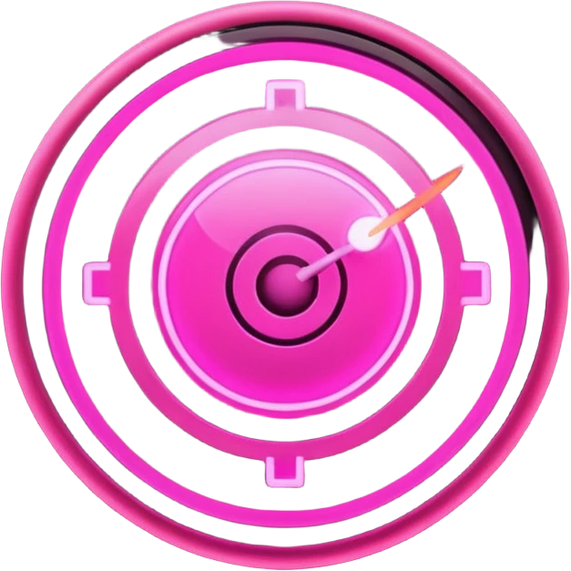 Moving target with blinking light emoji