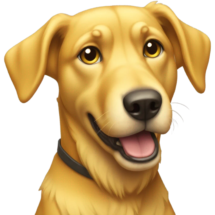 yellow dog emoji
