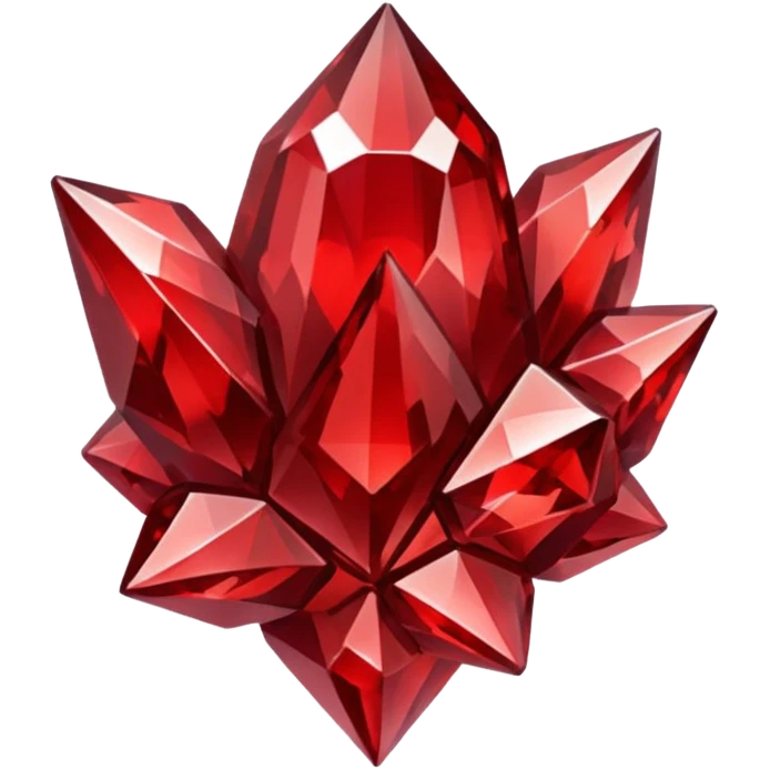 Red crystal group emoji