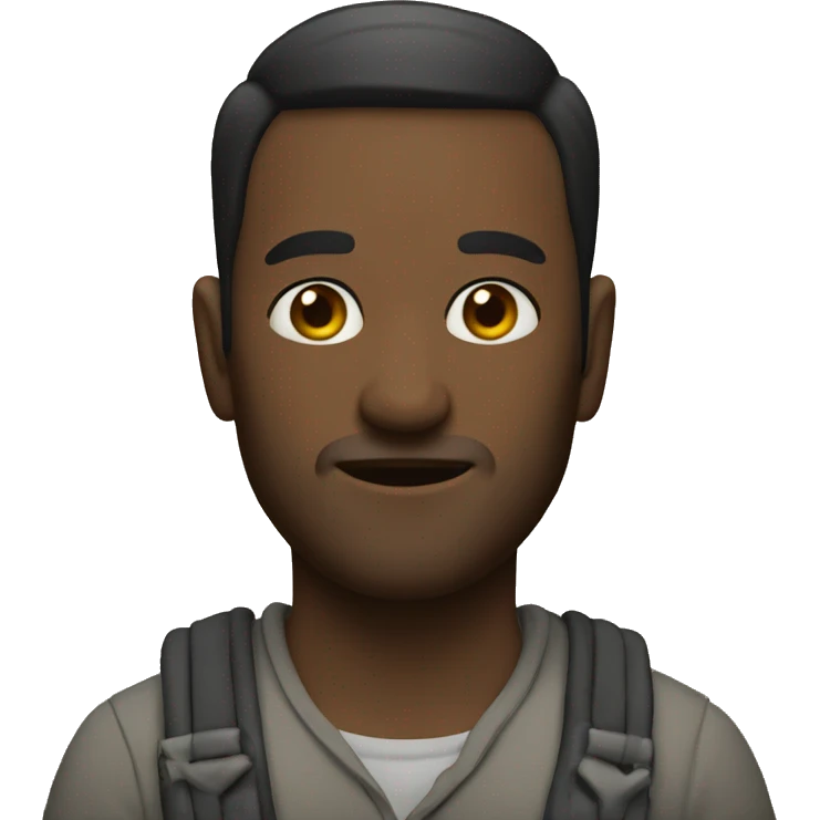 Men with a dopple kinn emoji