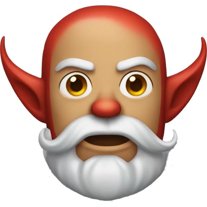 Devil with a beard emoji