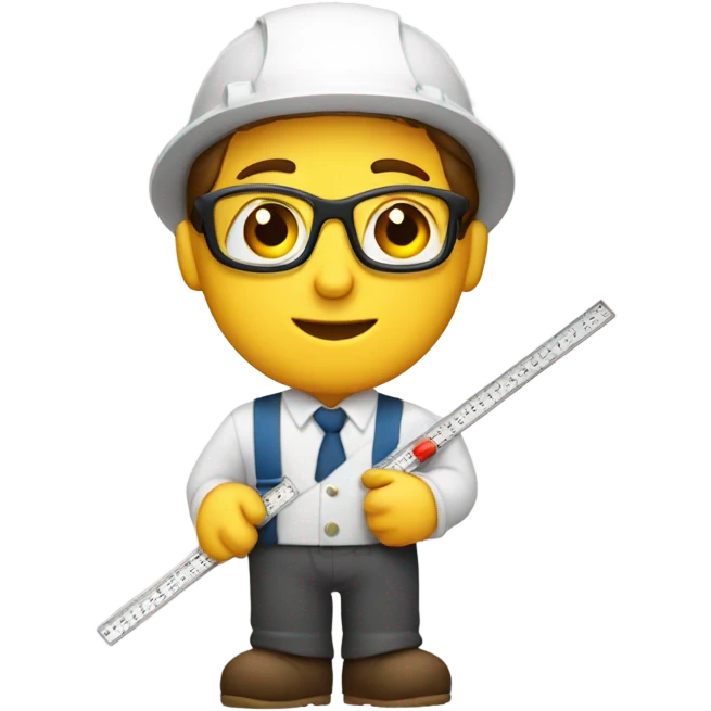 Engineer with slide rule emoji