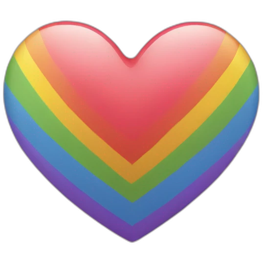 Heart lgbt emoji