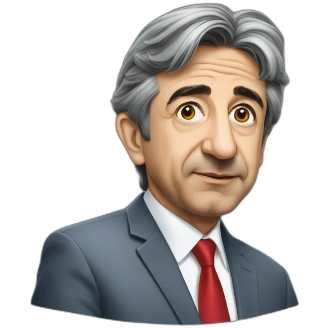 zemmour qui embrasse mélenchon emoji