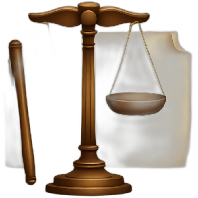 papers and judges gavel emoji
