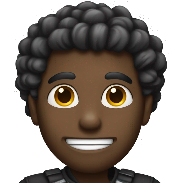 Corazón negro con pinches plateados emoji