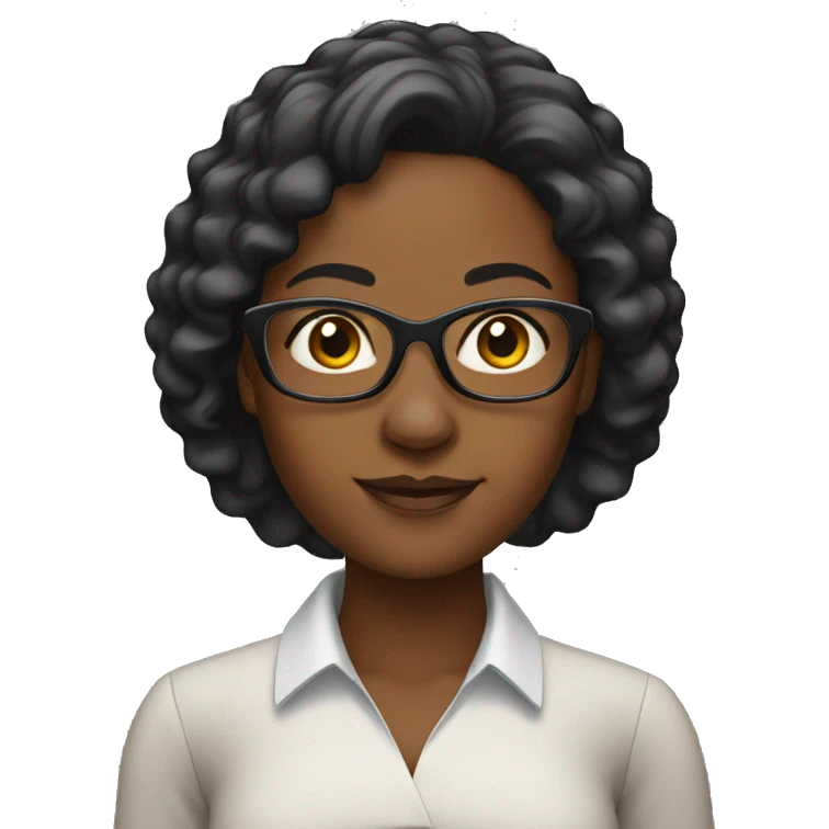 black woman teacher emoji