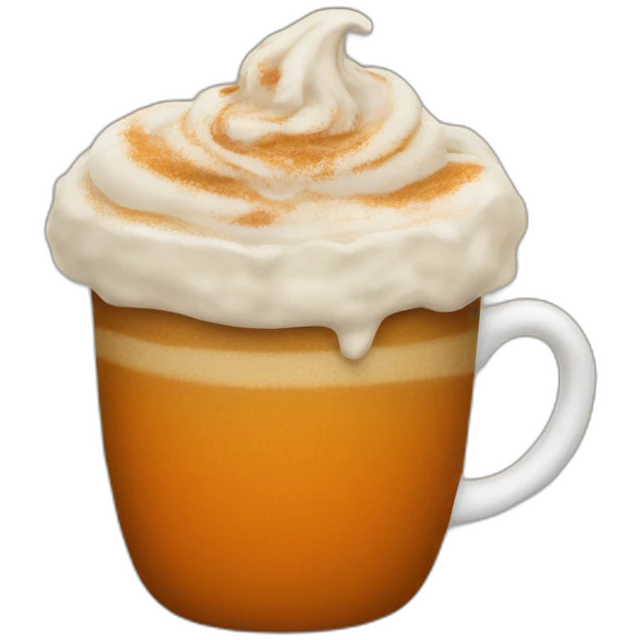 Pumpkin spice latte emoji