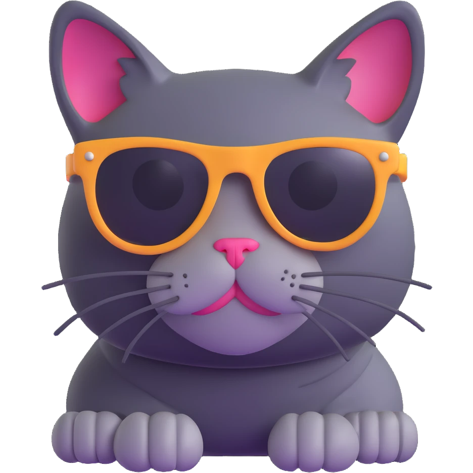 cat wearing sunglasses emoji