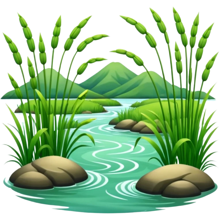 Reeds and river emoji