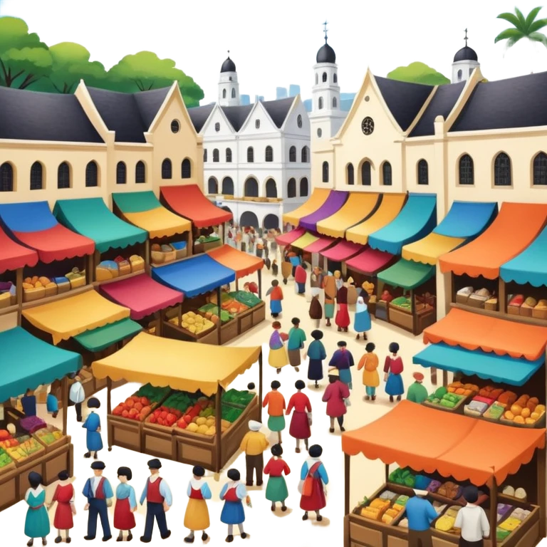 a centre of commerce; a market of British style colonialism emoji