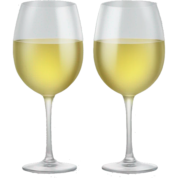 Two Glases white wine emoji