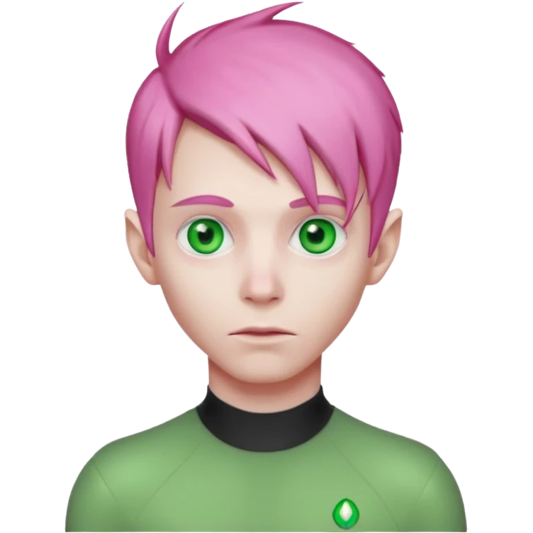 pink haired alien guy emoji