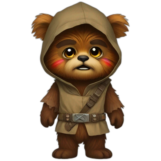 rainbow ewok emoji
