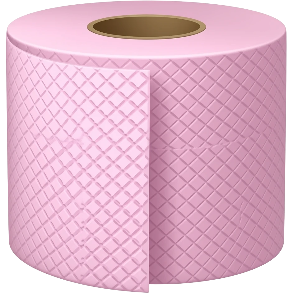 Pink solid toilet paper roll emoji