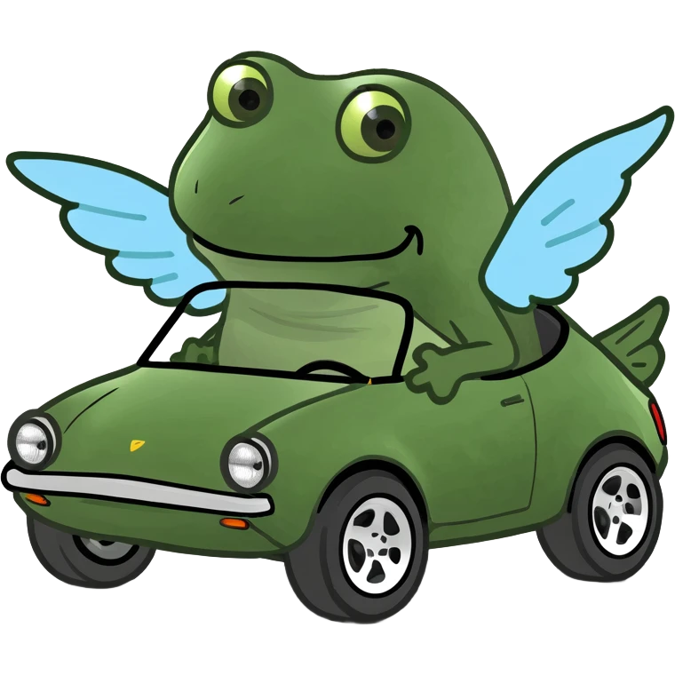 Carro con alas emoji