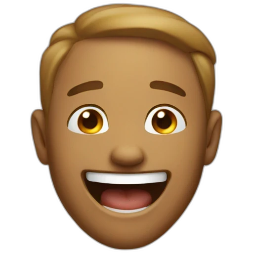 He laughs emoji