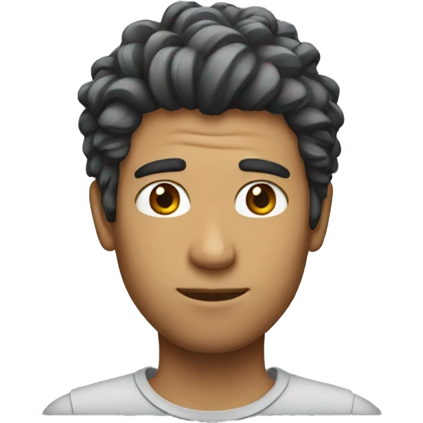 tall guy with bird hair emoji