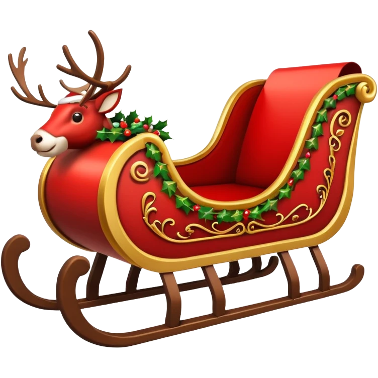 Santas sleigh emoji