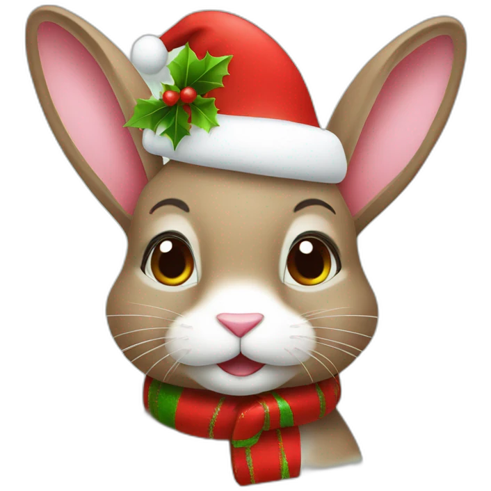 christmas bunny emoji